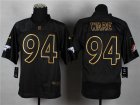 Nike Denver Broncos #94 DeMarcus Ware black jerseys[Elite gold lettering fashion]