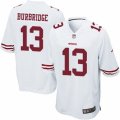 Mens Nike San Francisco 49ers #13 Aaron Burbridge Game White NFL Jersey