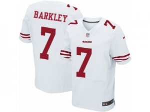 Mens Nike San Francisco 49ers #7 Matt Barkley Elite White NFL Jersey