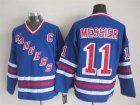 NHL New York Rangers #11 Mark Messier blue jerseys(New vintage retro)