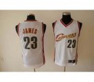 nba fans cleveland cavaliers #23 james swingman white