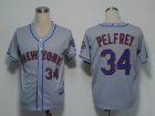 MLB New York Mets #34 Pelfrey Grey[Cool Base]