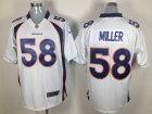 Nike denver broncos #58 miller white Game jerseys