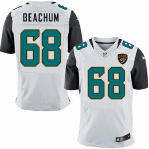 Mens Nike Jacksonville Jaguars #68 Kelvin Beachum Elite White NFL Jersey