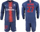 2018-19 Paris Saint-Germain 27 PASTORE Home Long Sleeve Soccer Jersey