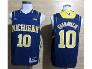 Michigan Wolverines Tim Hardaway Jr #10 Basketball Authentic Jerseys Navy Blue