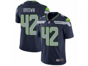Mens Nike Seattle Seahawks #42 Arthur Brown Vapor Untouchable Limited Steel Blue Team Color NFL Jersey