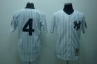 mlb new york yankees #4 lou gehring m&n white