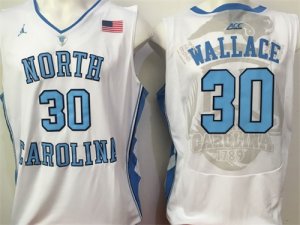 North Carolina Tar Heels #30 Rasheed Wallace White College Basketball Jersey