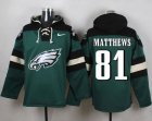 Nike Philadelphia Eagles #81 Jordan Matthews Green Player Pullover Hoodie