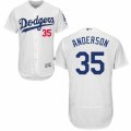 Men's Majestic Los Angeles Dodgers #35 Brett Anderson White Flexbase Authentic Collection MLB Jersey