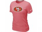 Women San Francisco 49ers Pink Logo T-Shirt