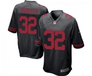 Men\'s Nike San Francisco 49ers #32 Kendall Hunter Game Black NFL Jersey