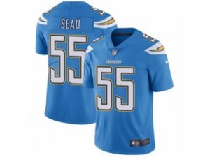 Nike Los Angeles Chargers #55 Junior Seau Vapor Untouchable Limited Electric Blue Alternate NFL Jersey