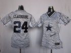 Nike Women Dallas Cowboys #24 Claiborne Womens FEM FAN Zebra Jerseys