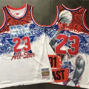 Bulls #23 Michael Jordan White All-Star 1991 Hardwood Classics Jersey