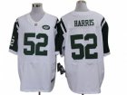 Nike NFL New York Jets #52 David Harris White Jerseys(Elite)