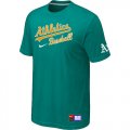 Oakland Athletics Green Nike Short Sleeve Practice T-Shirt