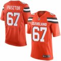 Mens Nike Cleveland Browns #67 Austin Pasztor Limited Orange Alternate NFL Jersey