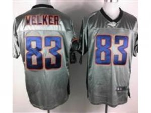 Nike NFL Denver Broncos #83 Wes Welker Grey Jerseys(Shadow Elite)