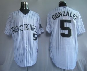 colorado rockies 5 gonzalez white[strip]