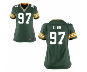 Women\'s Nike Green Bay Packers #97 Kenny Clark Green Team Color NFL Jersey
