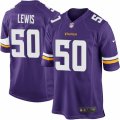 Men's Nike Minnesota Vikings #50 Travis Lewis Game Purple Team Color NFL Jersey