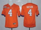 Clemson Tigers 4 Deshaun Watson Orange 1975-1978 Fuller College Jersey