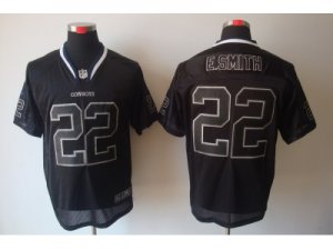 Nike NFL Dallas Cowboys #22 E.smith Lights Out Black Jerseys[Elite]