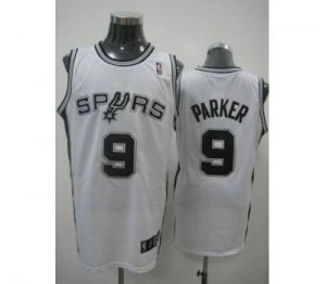 nba san antonio spurs #9 parker regular white