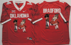 Oklahoma Sooners 14 Sam Bradford Red Portrait Number College Jersey