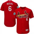 St.Louis Cardinals #6 Stan Musial Red Flexbase Authentic Collection Stitched Baseball Jersey