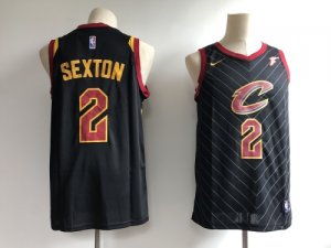Cavaliers #2 Collin Sexton Black Nike Swingman Jersey