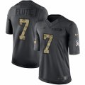 Mens Nike Buffalo Bills #7 Doug Flutie Limited Black 2016 Salute to Service NFL Jersey