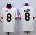 NCAA Georgia Bulldogs #8 A.J. Green white Jerseys