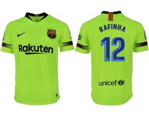 2018-19 Barcelona 12 RAFINHA Away Thailand Soccer Jersey