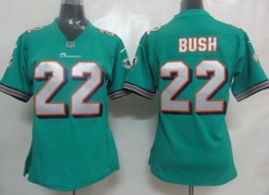 nike women nfl jerseys miami dolphins #22 bush green