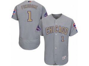 Chicago Cubs #1 Kosuke Fukudome Authentic Gray 2017 Gold Champion Flex Base MLB Jersey