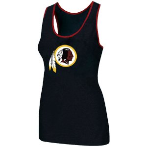 Nike Washington Red Skins Ladies Big Logo Tri-Blend Racerback stretch Tank Top Black