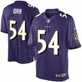 Mens Nike Baltimore Ravens #54 Zach Orr Limited Purple Team Color NFL Jersey