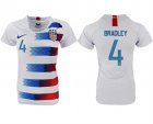 2018-19 USA 4 BRADLEY Home Women Soccer Jersey