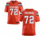 Men's Nike Cleveland Browns #72 Shon Coleman Elite Orange Alternate NFL Jersey