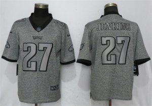 Nike Eagles #27 Malcolm Jenkins Gray Gridiron Gray Vapor Untouchable Limited Jersey