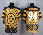 Nike Pittsburgh Steelers #94 Lawrence Timmons yellow Jerseys(Style Noble Fashion Elite)