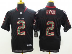 Nike Atlanta Falcons #2 Matt Ryan Black jerseys(Elite Camo Fashion)