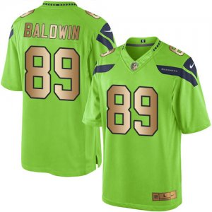 Nike Seattle Seahawks #89 Doug Baldwin Green Men\'s Stitched NFL Limited Gold Rush Jersey