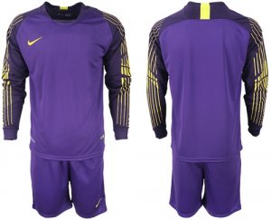 2018-19 USA Purple Goalkeeper Long Sleeve Soccer Jersey