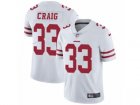 Mens Nike San Francisco 49ers #33 Roger Craig Vapor Untouchable Limited White NFL Jersey