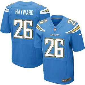 Mens Nike San Diego Chargers #26 Casey Hayward Elite Electric Blue Alternate NFL Jersey