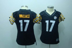 Women Pittsburgh Steelers #17 wallace black